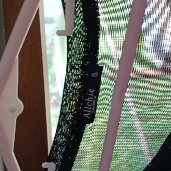 SMALL black stretchy see thru shirt (box 12 and 3) - Picture 3 of 3